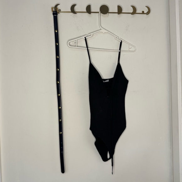 ZARA Casual Black Bodysuit NWT - Picture 2 of 7